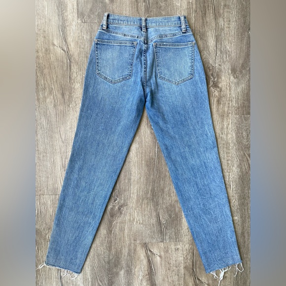 NWT Pacsun Vintage Icon Jeans 22 High Rise Skinny Distressed Denim Pants Raw Hem - Picture 3 of 6